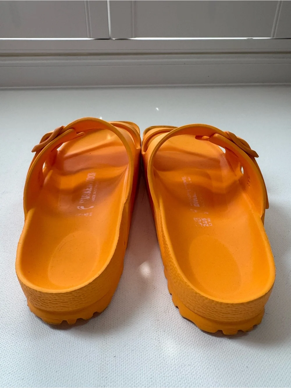 Birkenstock Arizona Essentials EVA Sandals Papaya Orange EU 38 US 7 Waterproof